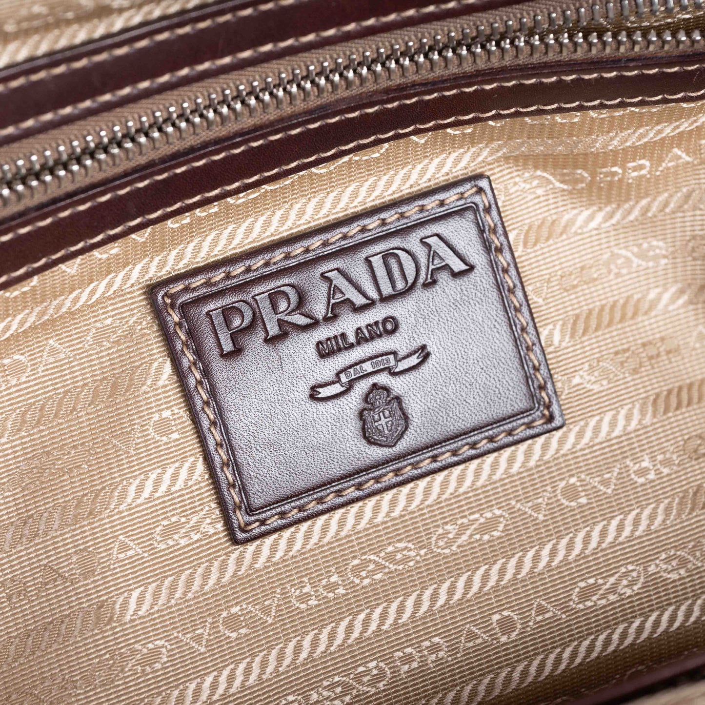 Pre-Owned Prada Canvas Bowler Shoulder Bag