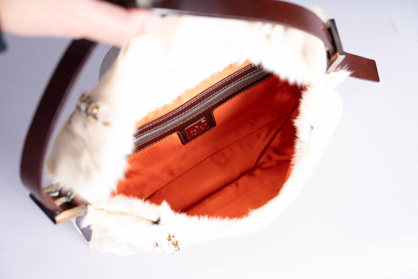 Pre-Owned Vintage Fendi Pony Baguette Shoulder Bag