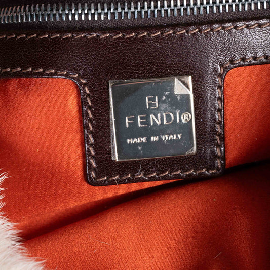 Pre-Owned Vintage Fendi Pony Baguette Shoulder Bag