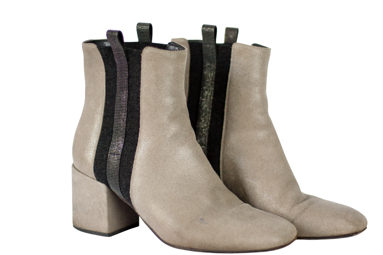 Pre-Owned Brunello Cucinell Leather Boots (37)