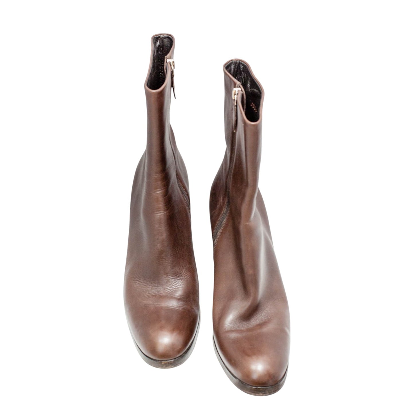 Pre-Owned Jil Sander Leather Ankle Boots (41)