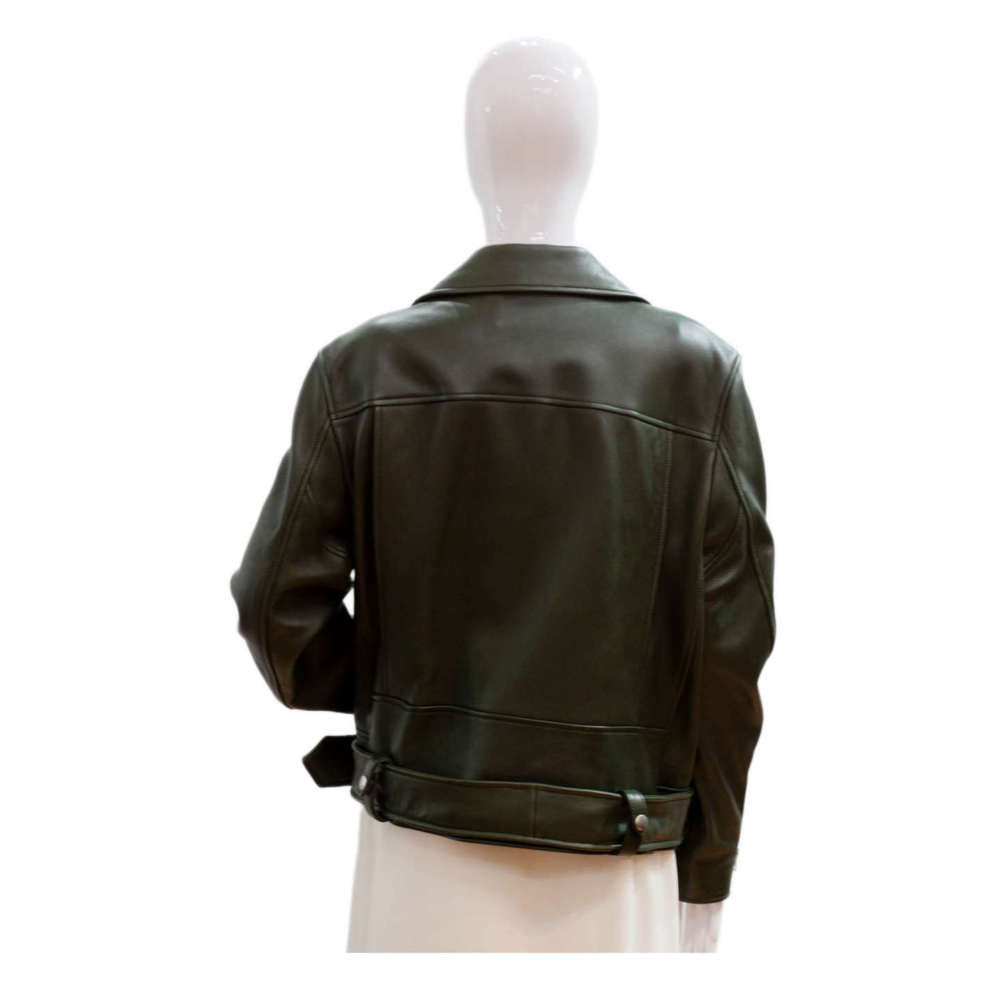 Pre-Owned Acne Studios Leather Moto Jacket (38)