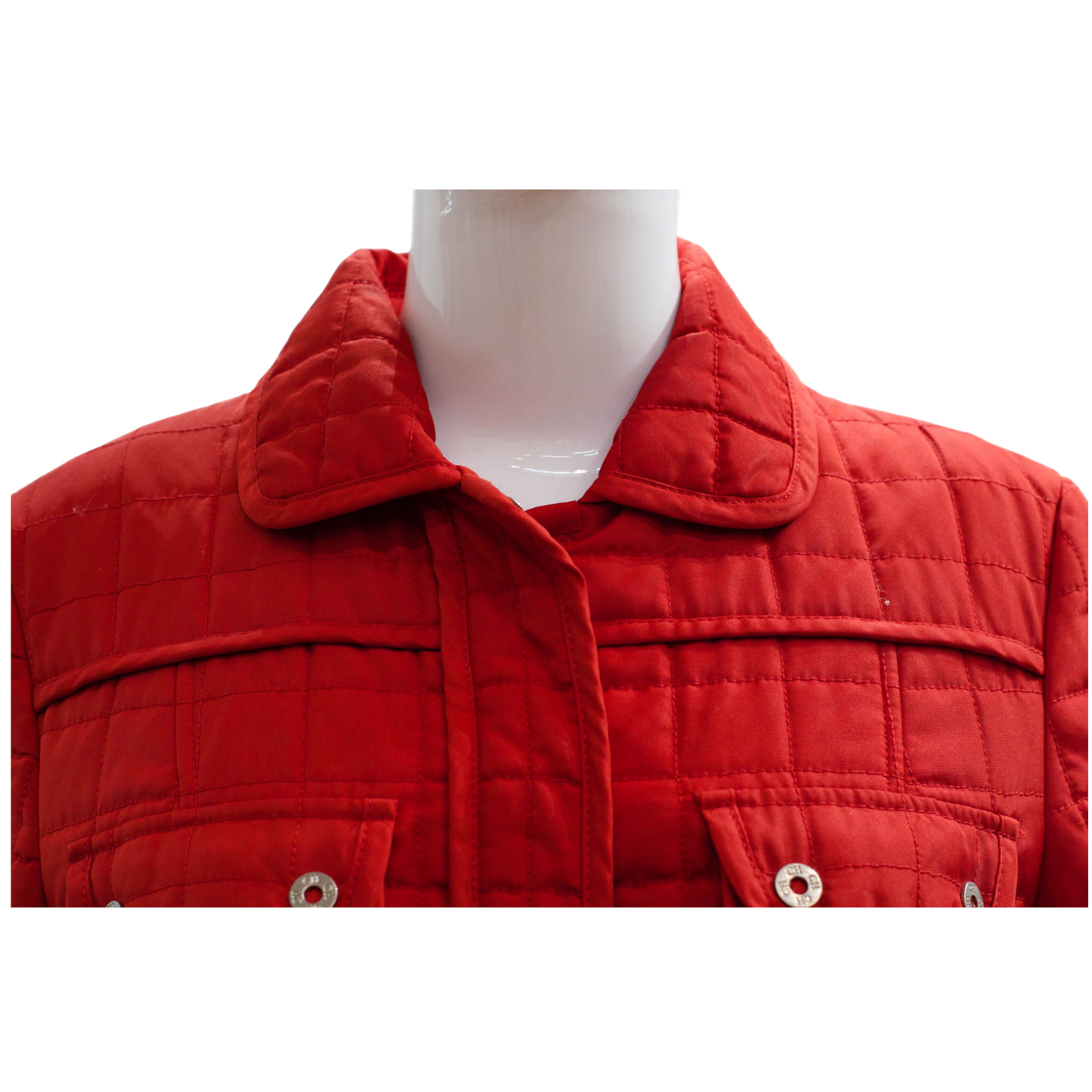 Pre-Owned CH Carolina Herrera Quilted-Belted Coat (L)