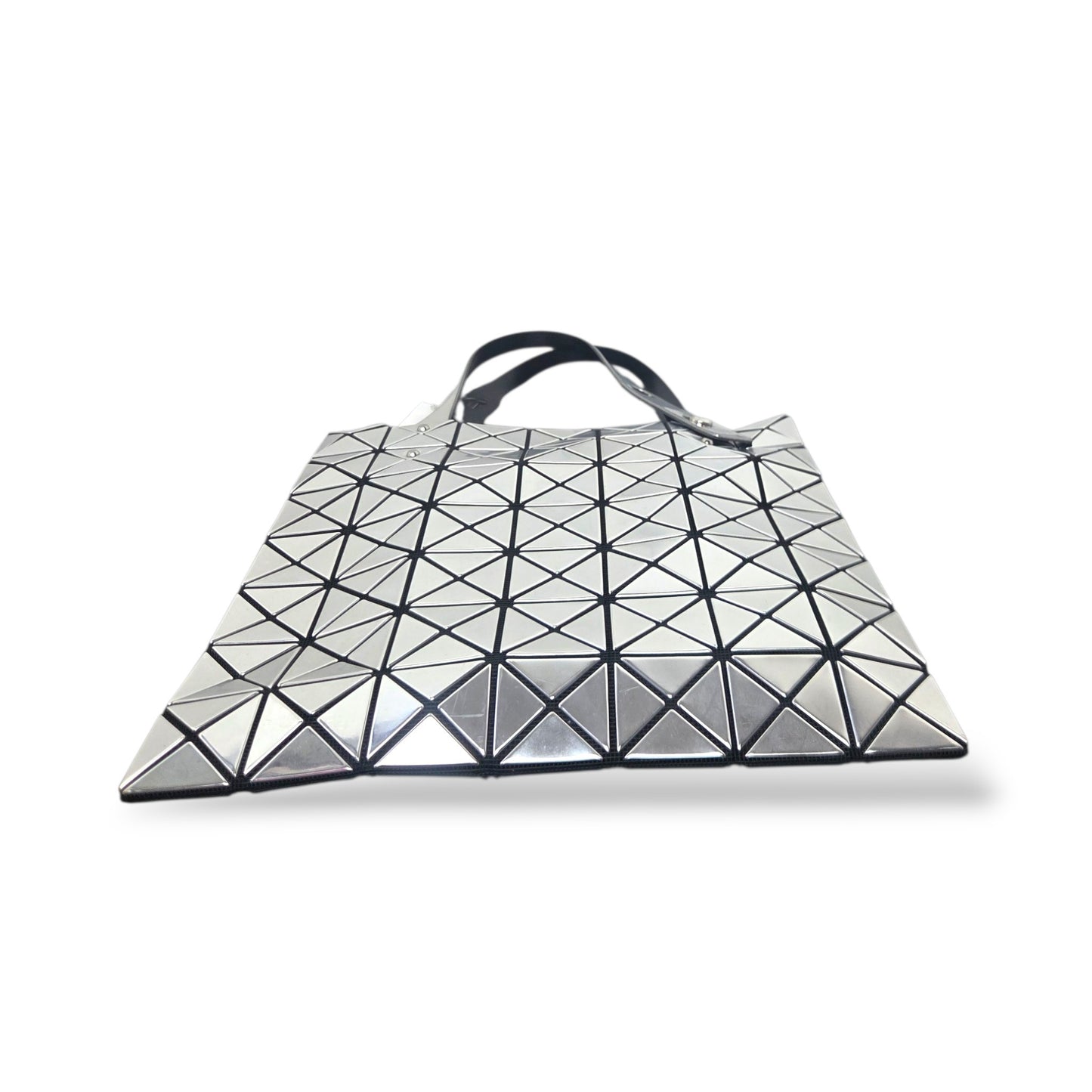 Pre-Owned Bao Bao Issey Miyake Lucent Metallic Tote in Silver