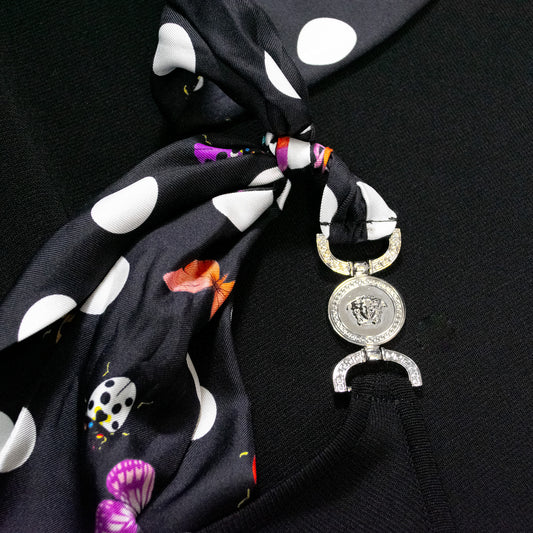 Pre-Owned Versace x Dua Lipa Butterflies Medusa '95 Midi Dress (40)