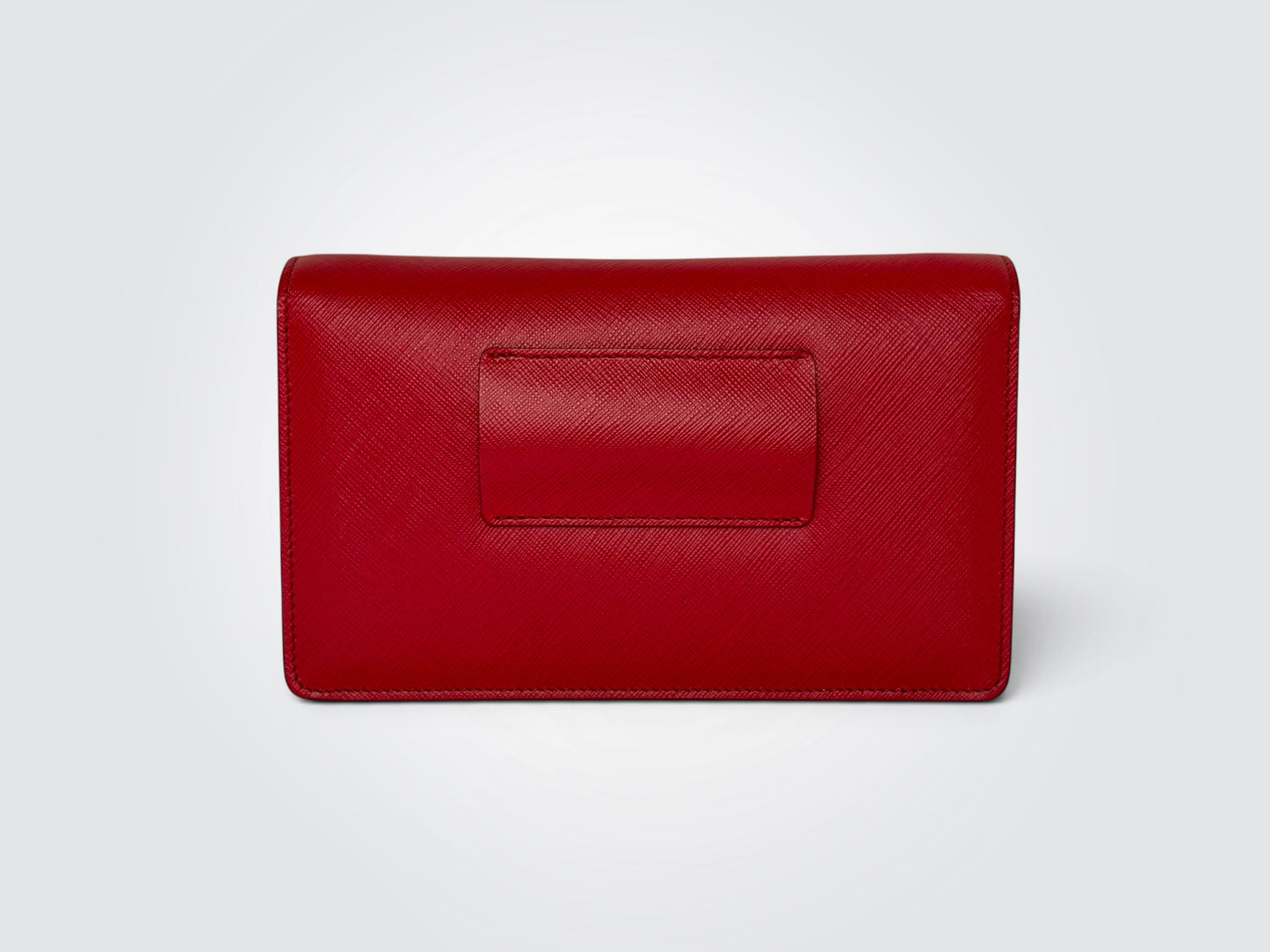 Pre-Owned Salvatore Ferragamo Ginny Vara Red Leather Crossbody Bag – Removable Strap and Clutch