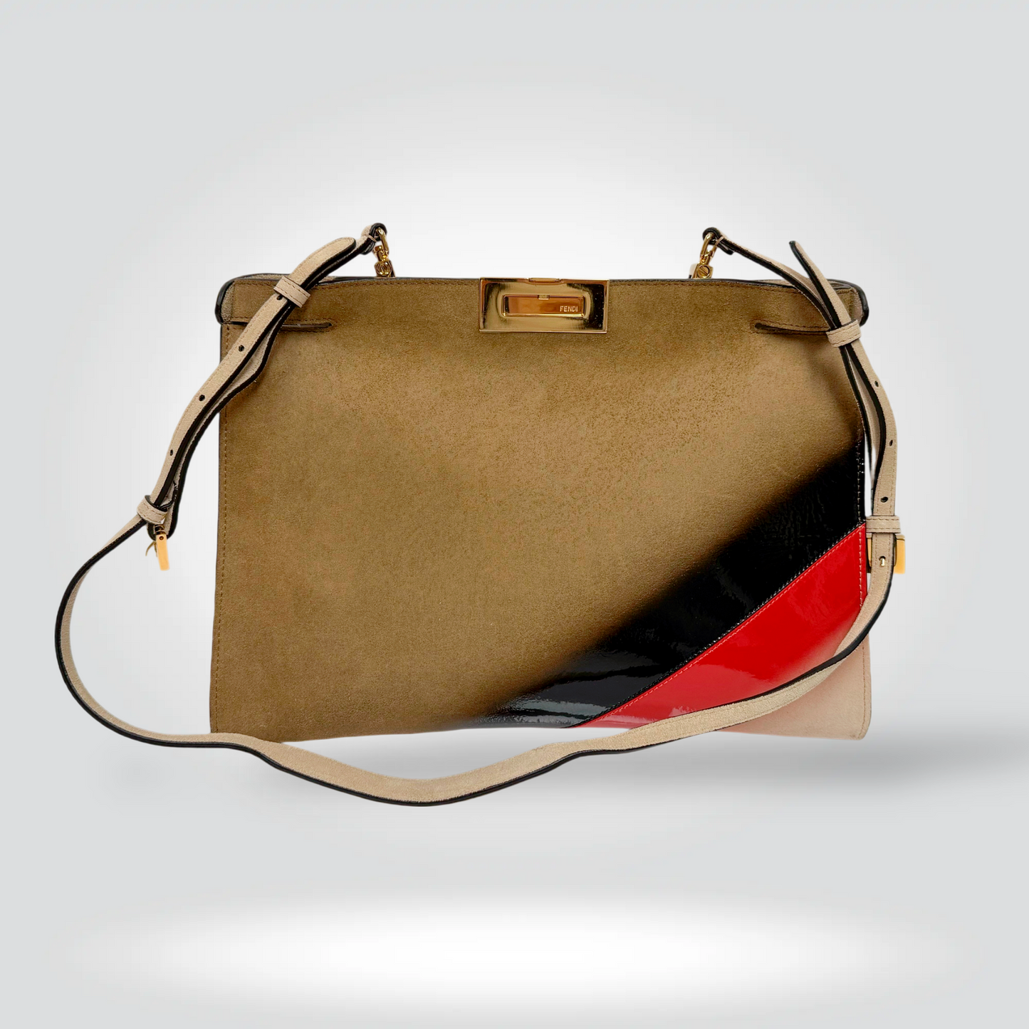 Fendi Peakaboo  Clutch Color Block Gold Hardware — Very Good | Style Reissue Vancouver
