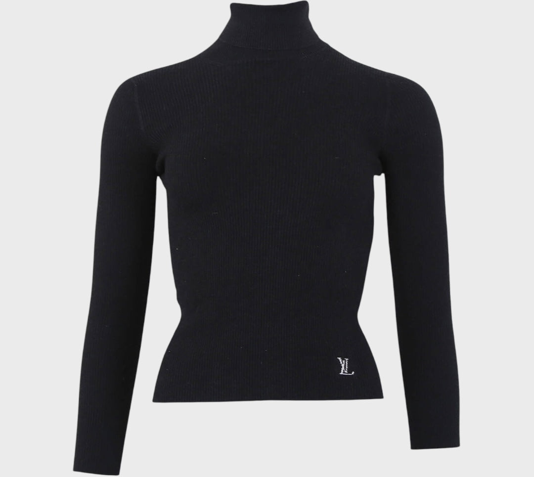 - Louis Vuitton
Wool & Silk Turtleneck Sweater Black Size L