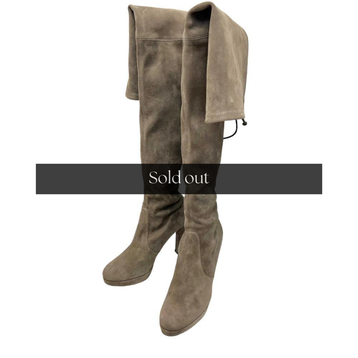 Suede Knee High Highland Boots - 39.5