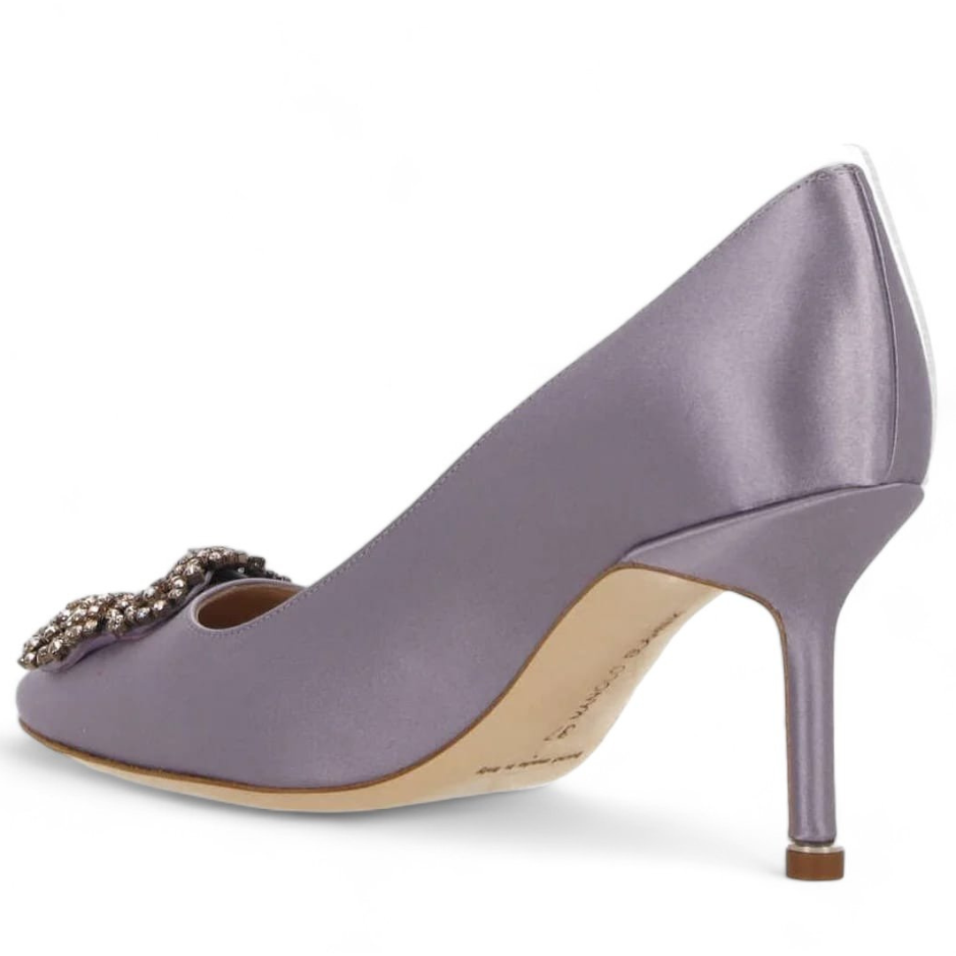 Manolo Blahnik Satin Hangisi Pump - 38