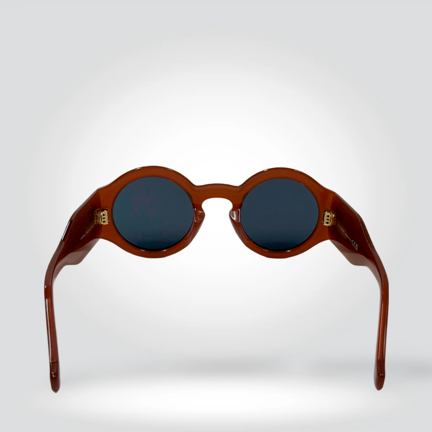 Loewe Paula's Ibiza Round Sunglasses Cognac Brown Acetate Dark Smoke Lenses — Very Good] | Style Reissue Vancouver