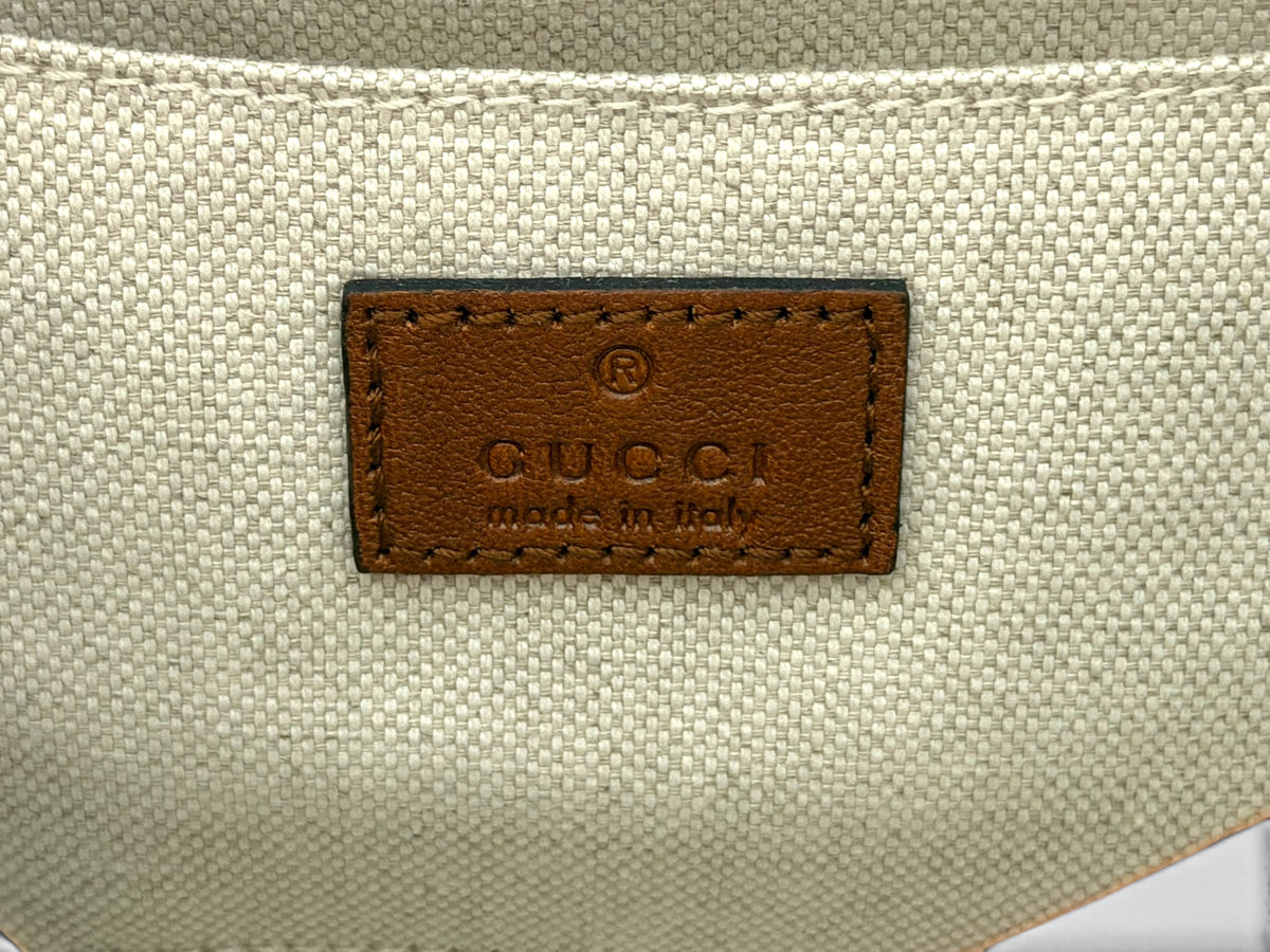 Pre-Owned Gucci Blondie Small Shoulder Bag – Brown Leather with Interlocking G Logo and Tassel Detail