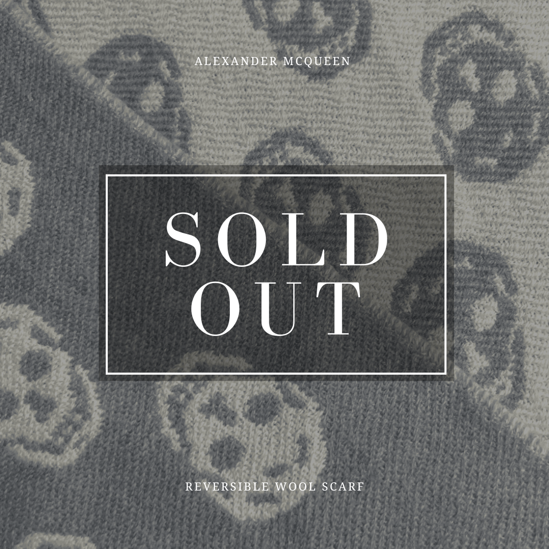 Alexander McQueen Wool Skull Pattern Scarf