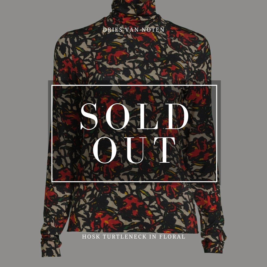 Dries Van Noten Hosk Turtleneck In Floral Print