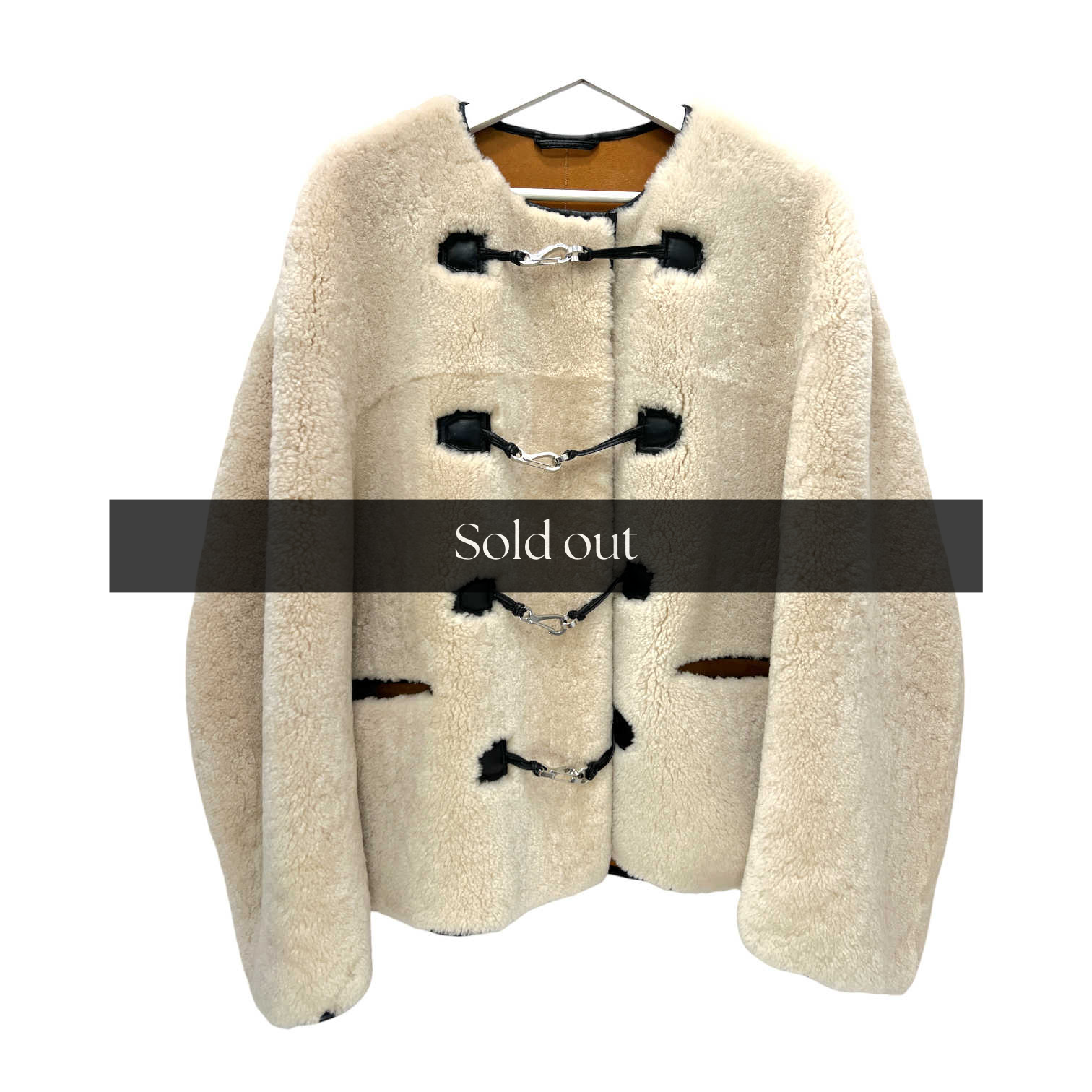 Toteme Teddy Shearling Clasp Jacket - XS/S