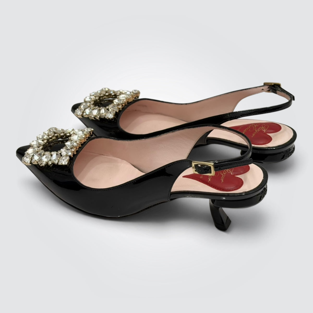 Pre-owned Jimmy Choo black leather cutout T-strap platform sandals