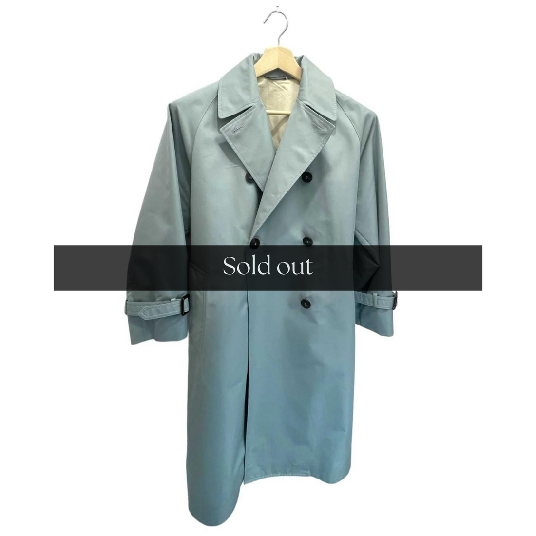 Max Mara Weekend Canasta Blue Trench Coat - 0