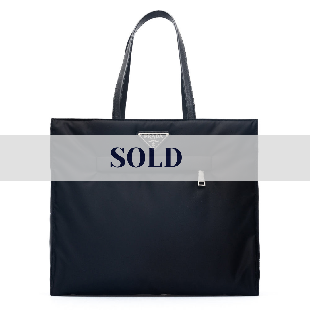 Prada Re-Nylon embroidered tote bag