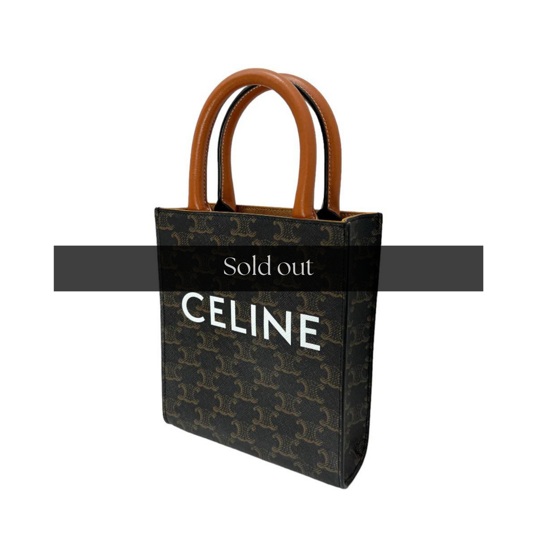 Celine Printed Triomphe Cabas Bag