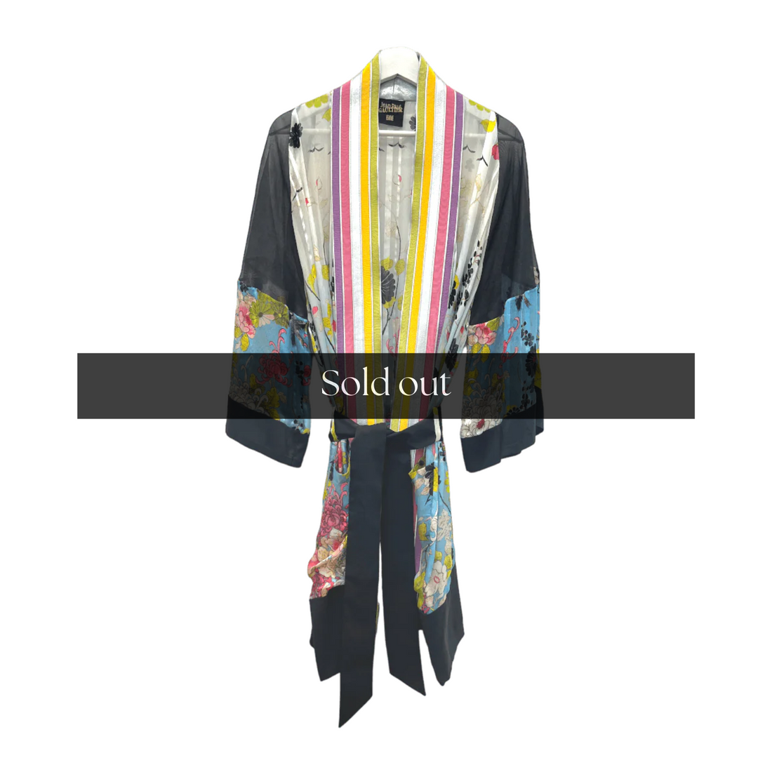 Jean Paul Gaultier Contrast Floral Robe