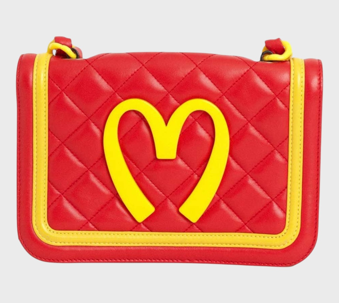 Moschino F/W 2014 McDonald's Leather Crossbody Bag