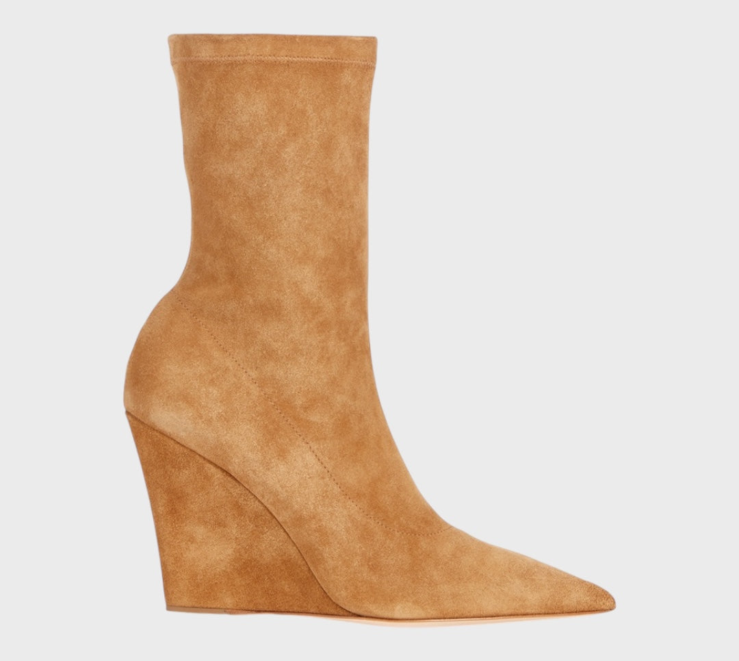 PARIS TEXAS
Wanda Suede Wedge Sock Boots size 39.5