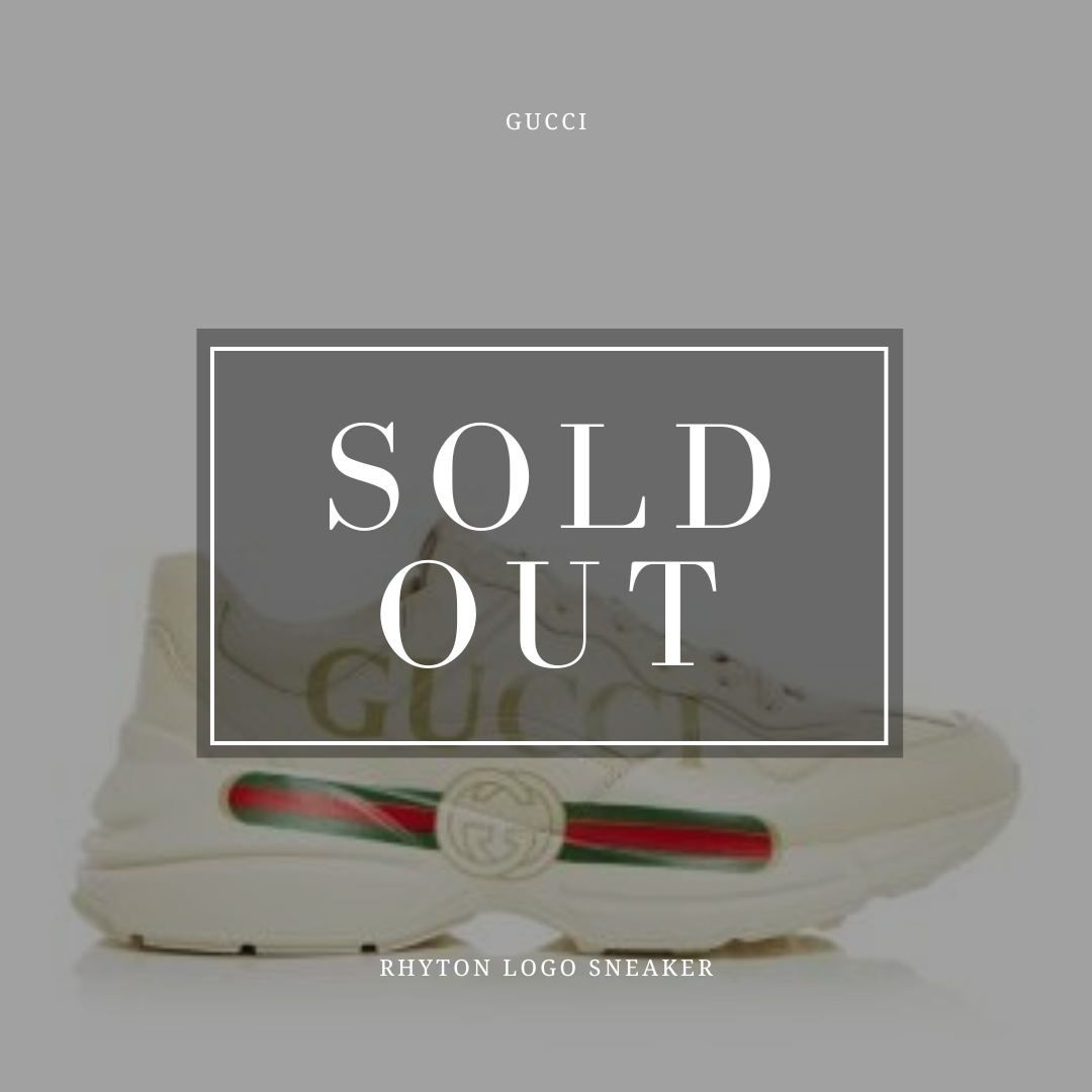 Gucci Ivory Rhyton Logo sneakers size 36.5