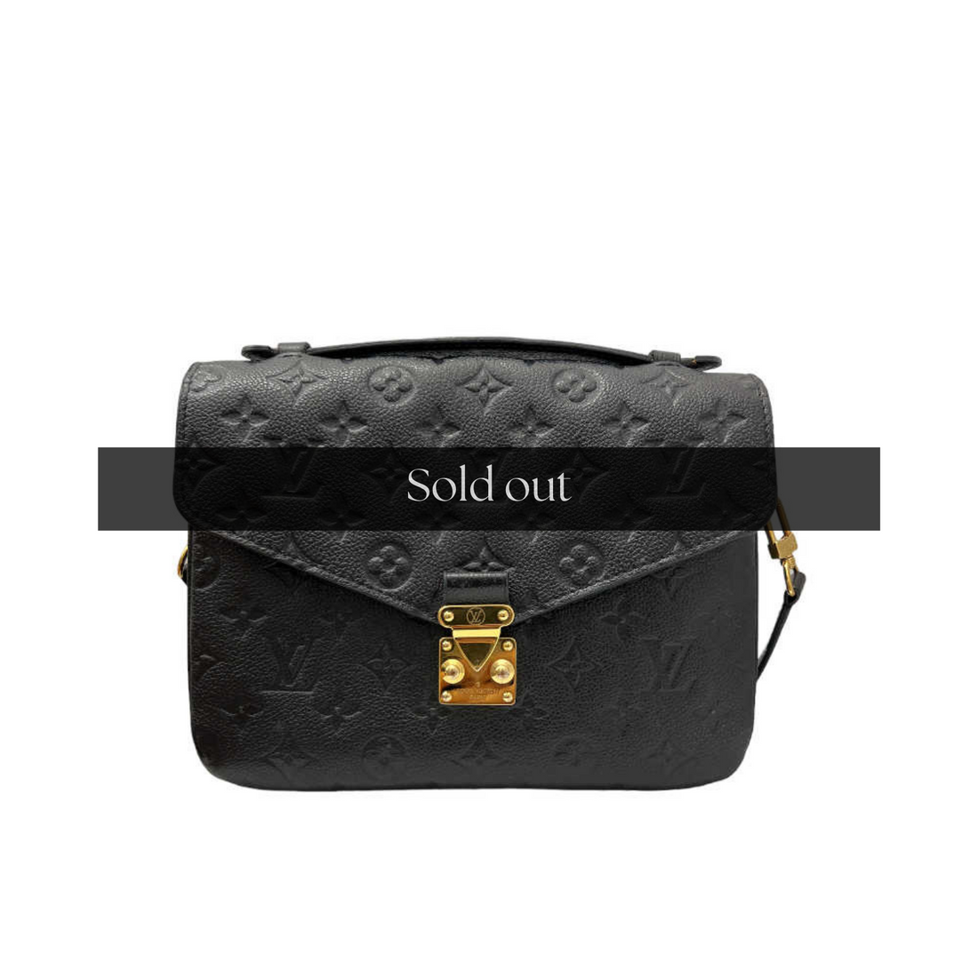 Louis Vuitton Pochette Metis Black Empreinte