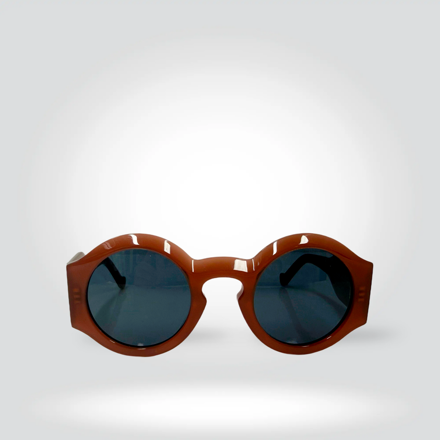 Loewe Paula's Ibiza Round Sunglasses Cognac Brown Acetate Dark Smoke Lenses — Very Good] | Style Reissue Vancouver