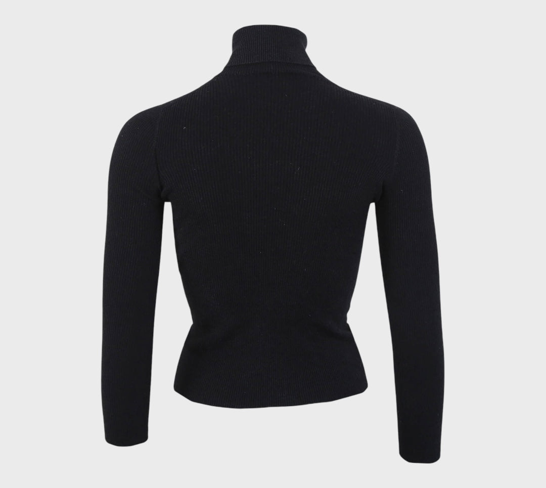 - Louis Vuitton
Wool & Silk Turtleneck Sweater Black Size L