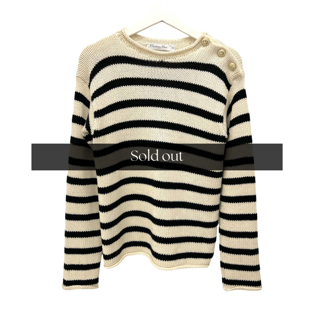 Dior Button Shoulder Sweater - 36