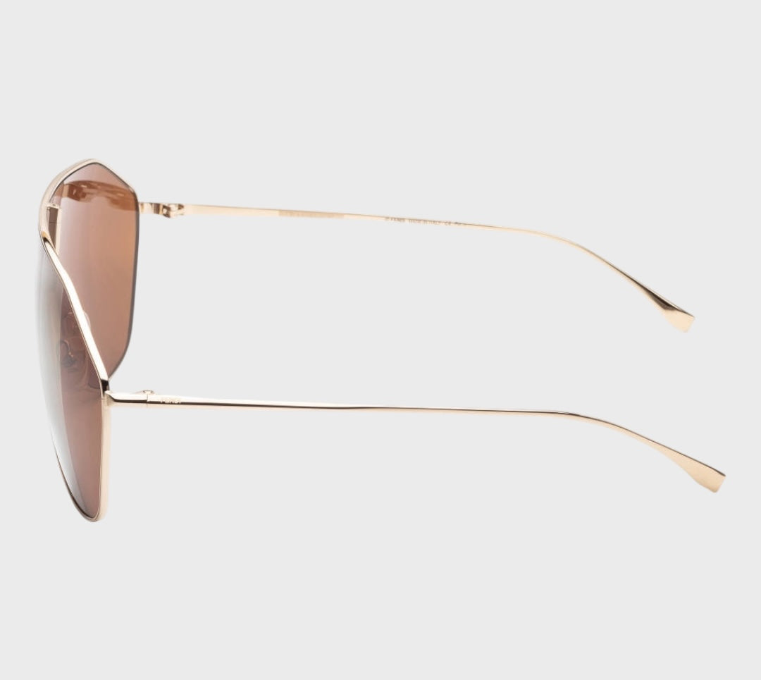 Fendi Women's Gold Shield Sunglasses