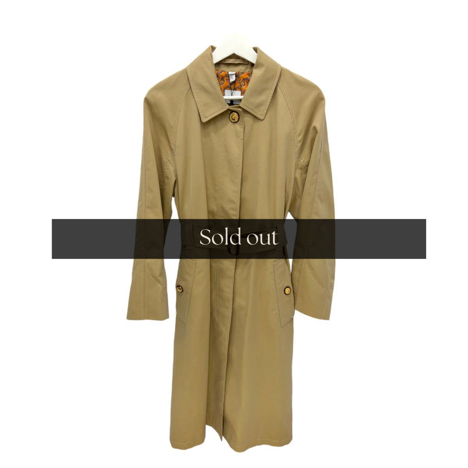 Single Breasted Trench Coat - 2