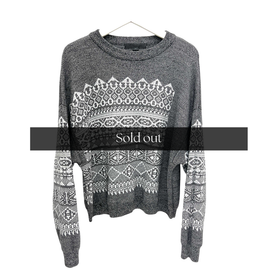 Wool Fair Isle Sweater - M