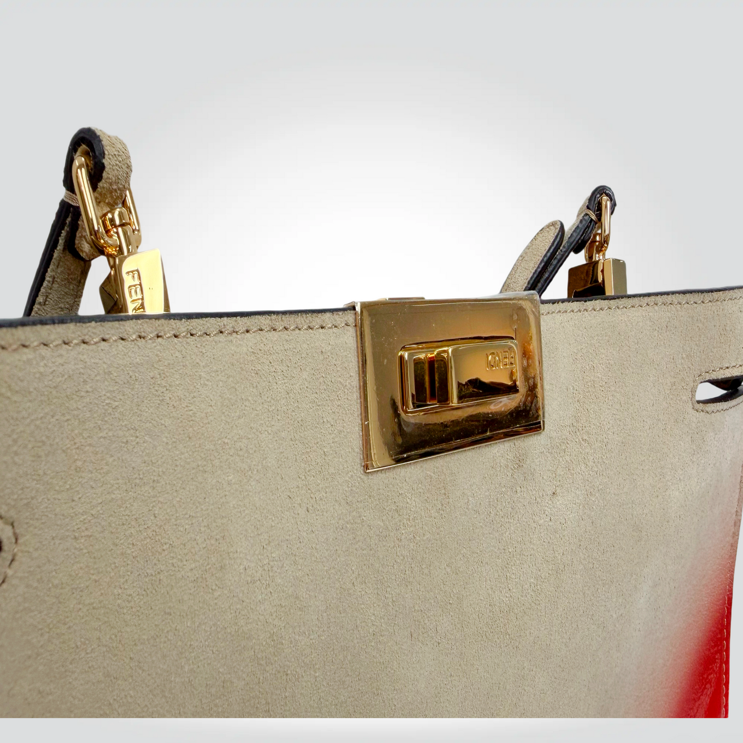 Fendi Peakaboo  Clutch Color Block Gold Hardware — Very Good | Style Reissue Vancouver