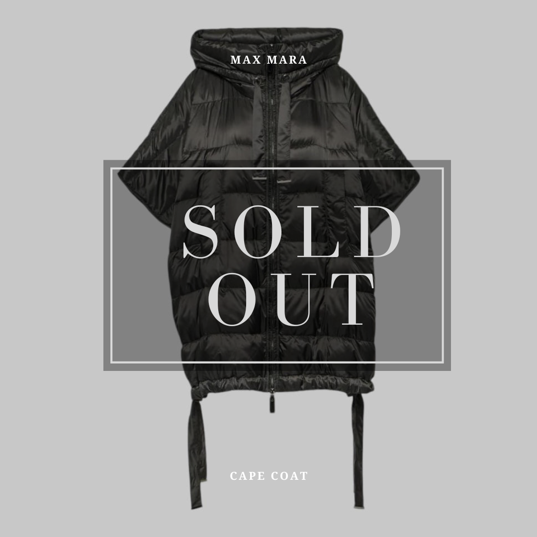Max Mara
Women's Black The Cube Down Cape
