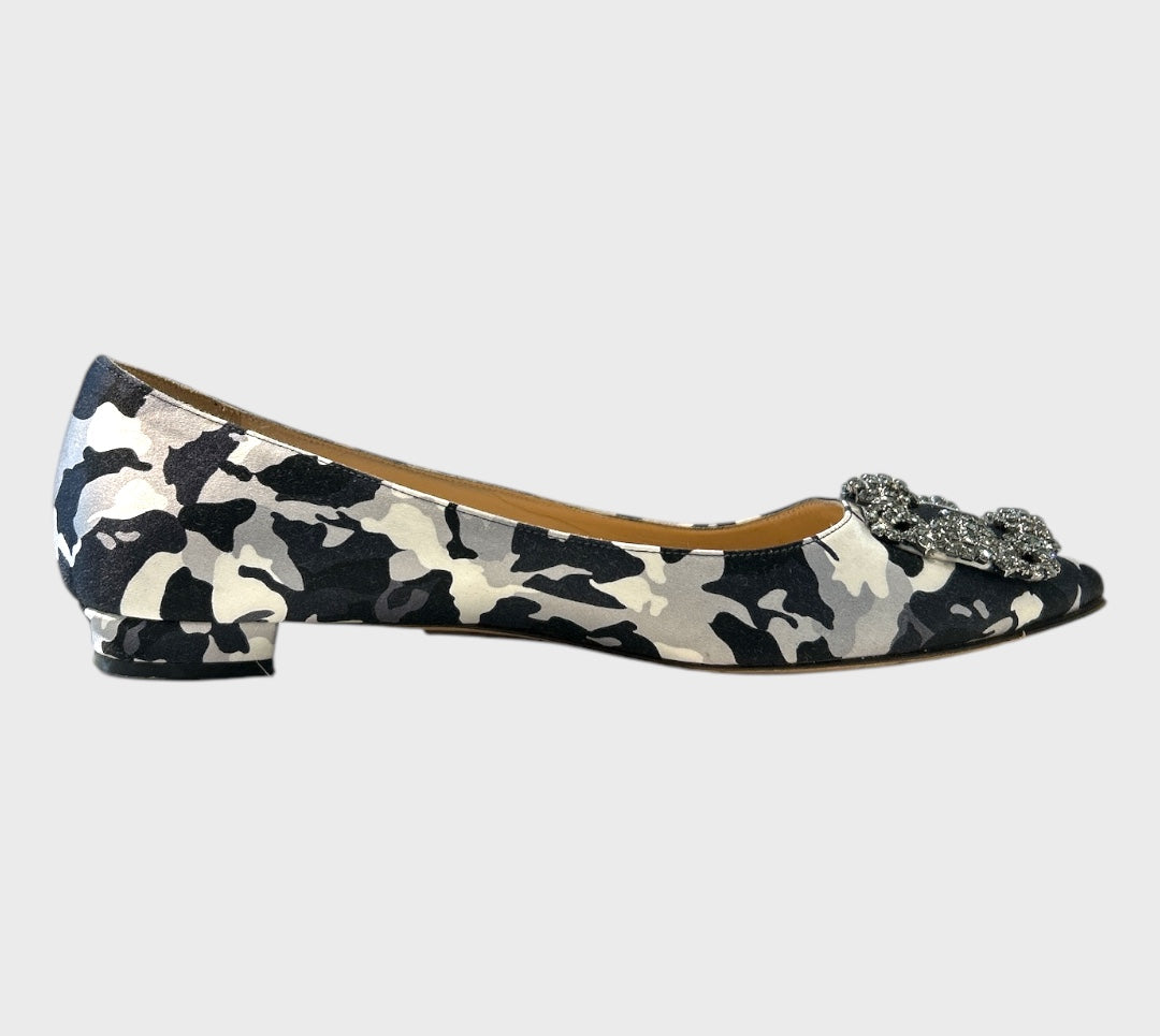 Manolo Blahnik camo Ballerina Flats size 38