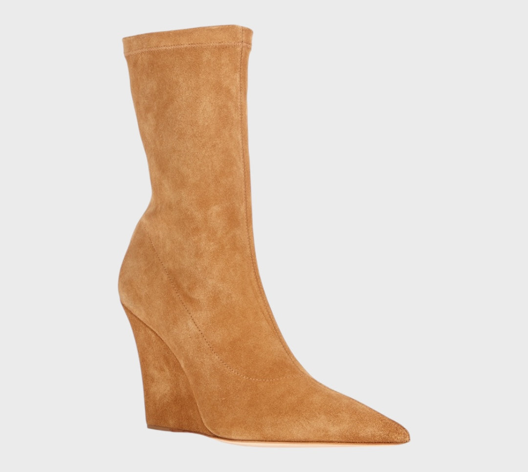 PARIS TEXAS
Wanda Suede Wedge Sock Boots size 39.5