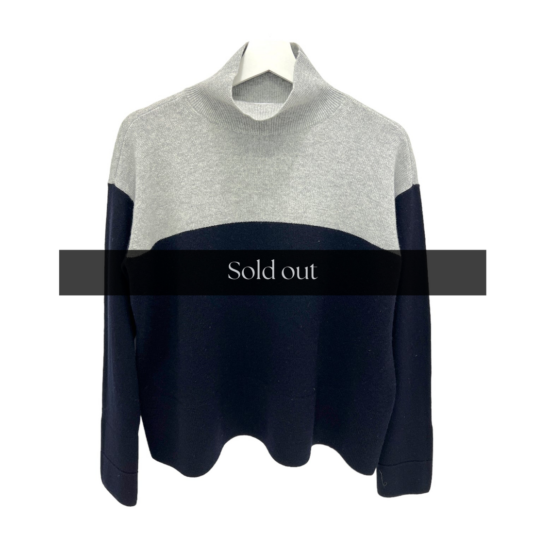 Bi-color Cashmere Sweater - M