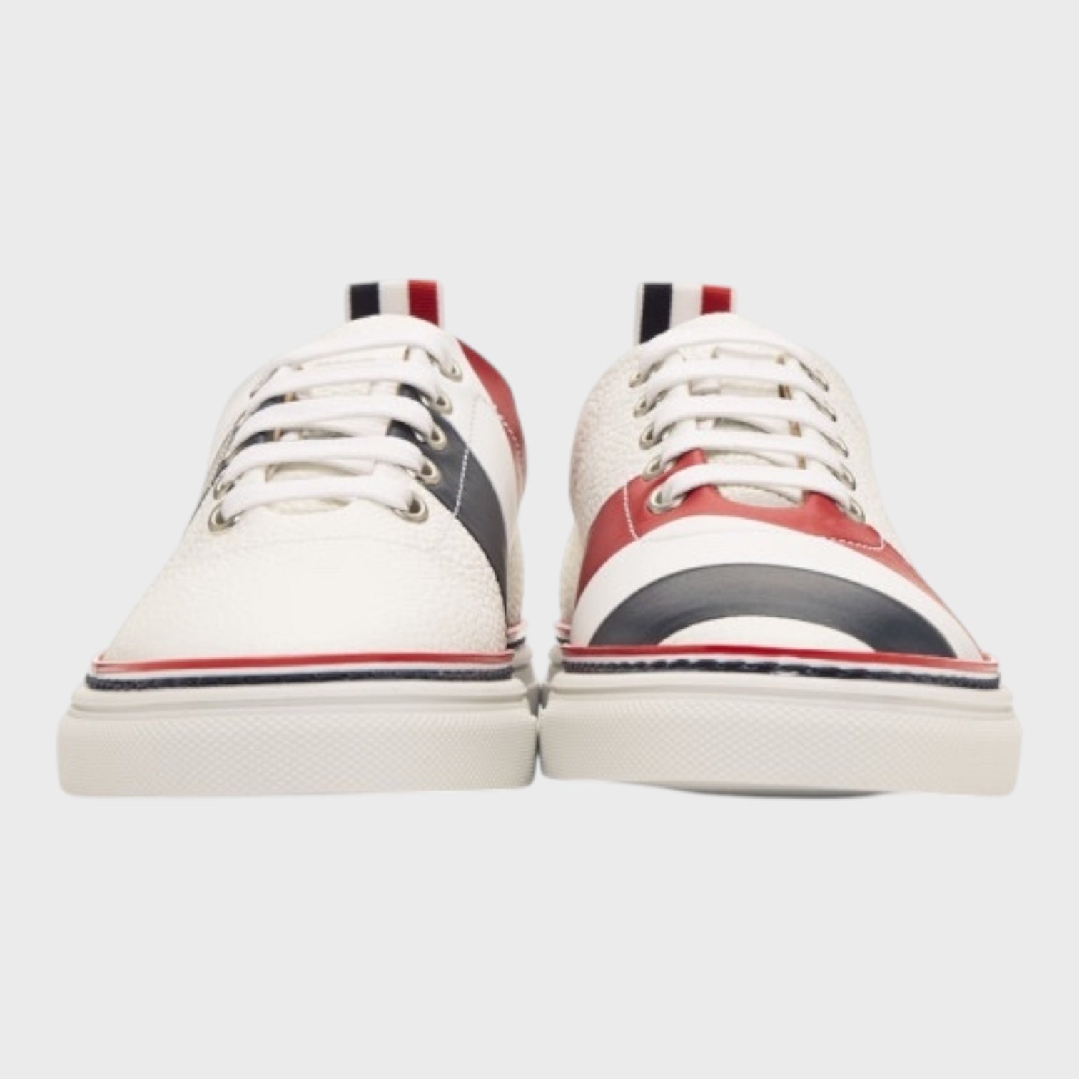 Thom Browne White Diagonal Stripe Sneakers size 39