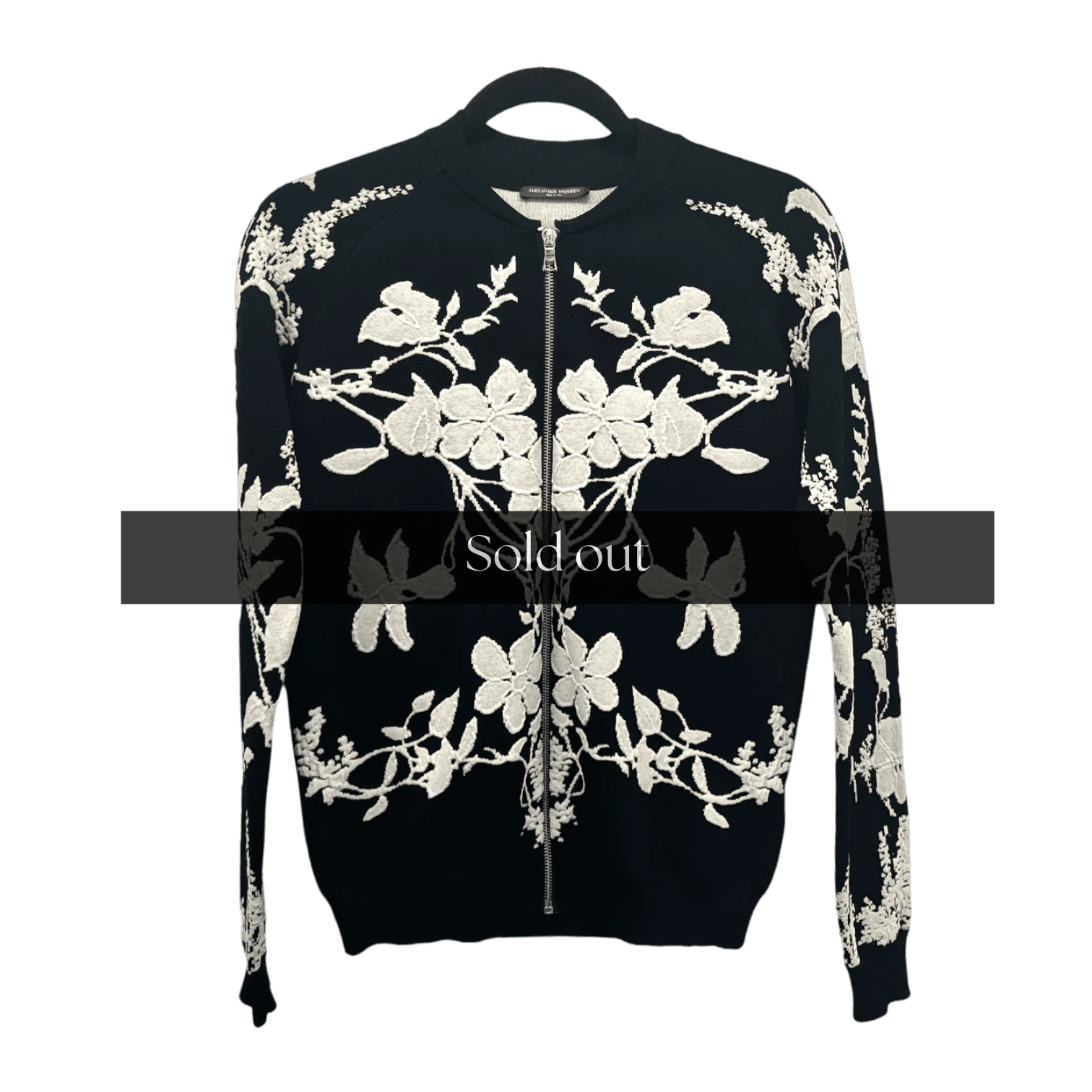 Alexander McQueen Embroidered Zip Cardigan