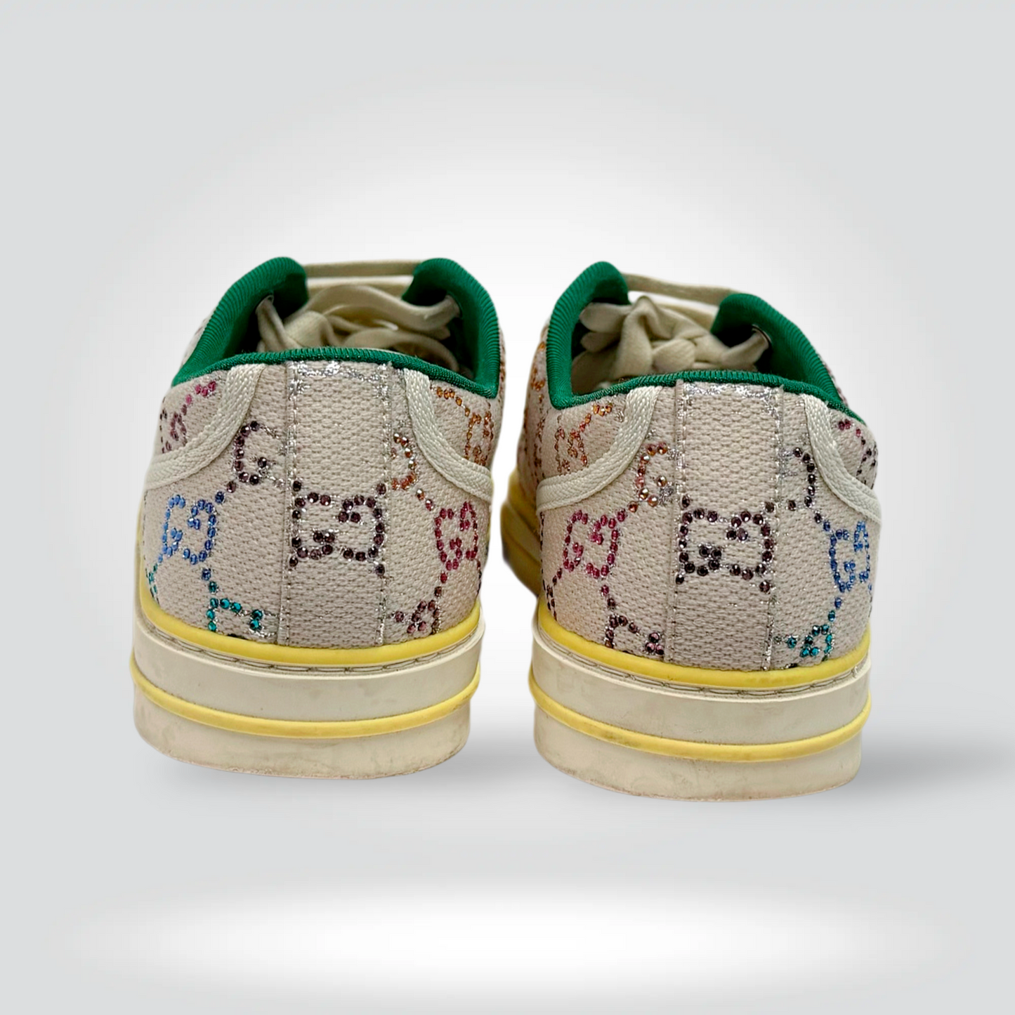 Gucci Tennis 1977 GG Crystal Canvas Sneakers Multicolour Yellow Sole — Size [39] — Good | Style Reissue Vancouver
