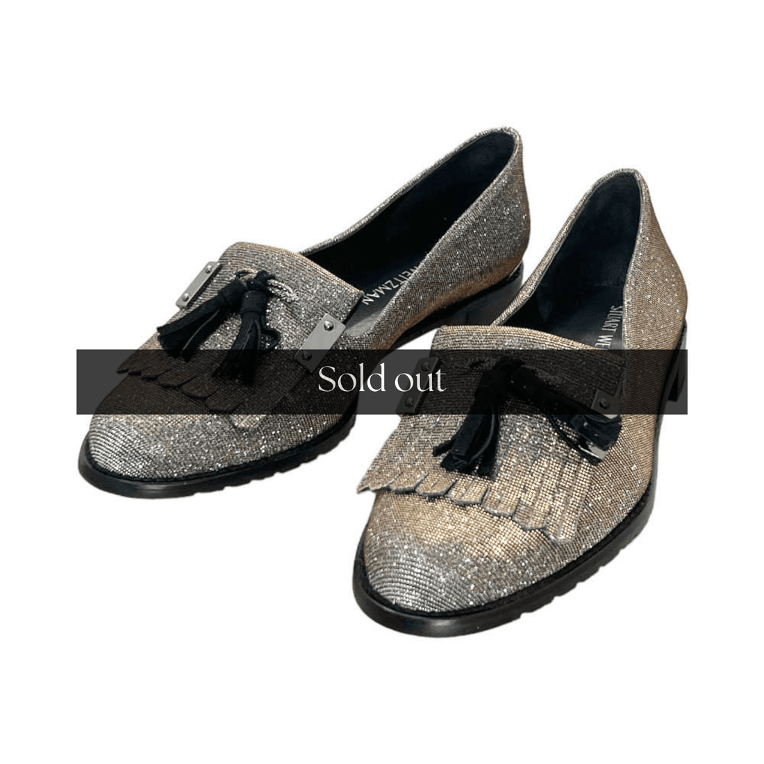 Tasseled Glitter Loafers - 38.5