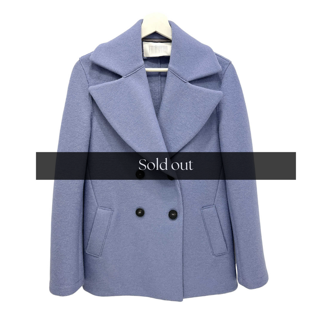 Pressed Wool Peacoat - 40