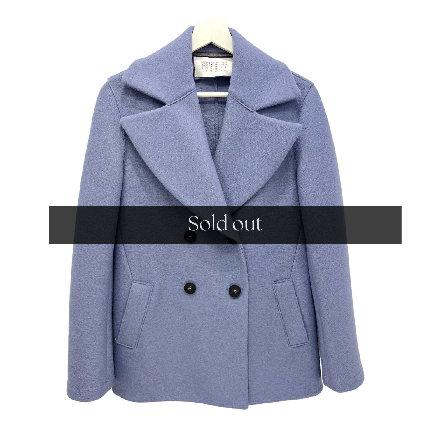 Pressed Wool Peacoat - 40