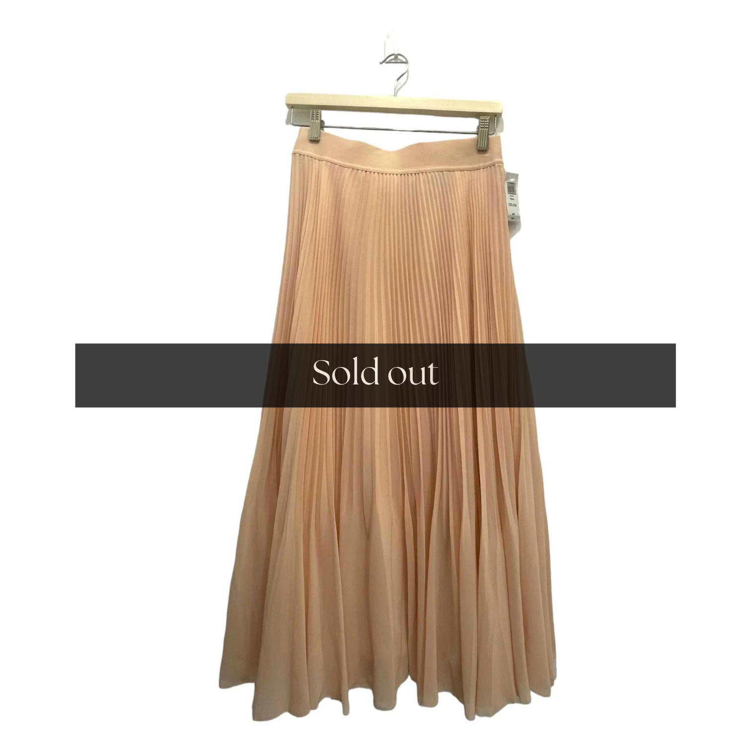 Wilfred NWT Pleated Chiffon Midi Skirt - M