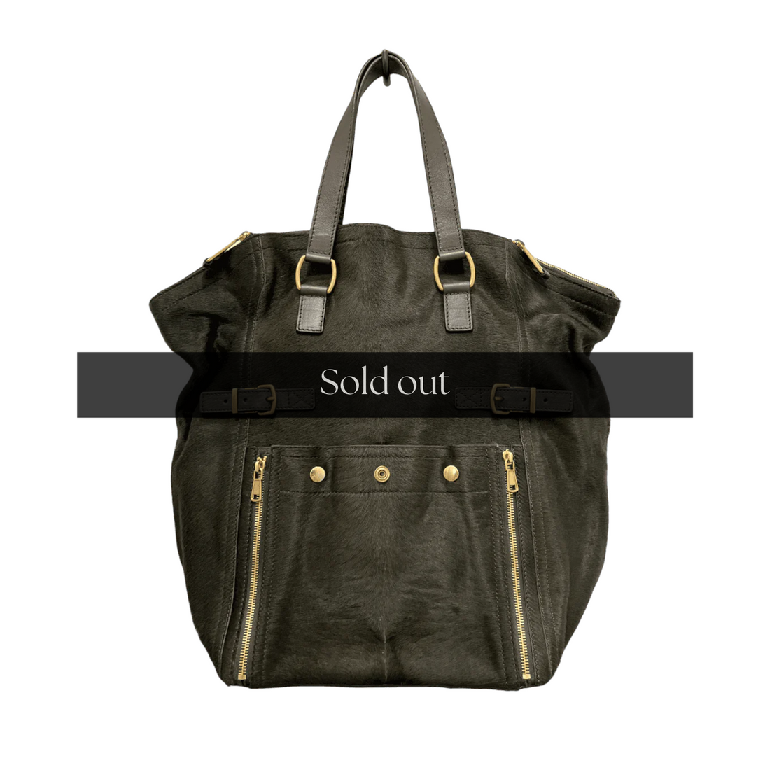 Saint Laurent Pony Hair Downtown Tote