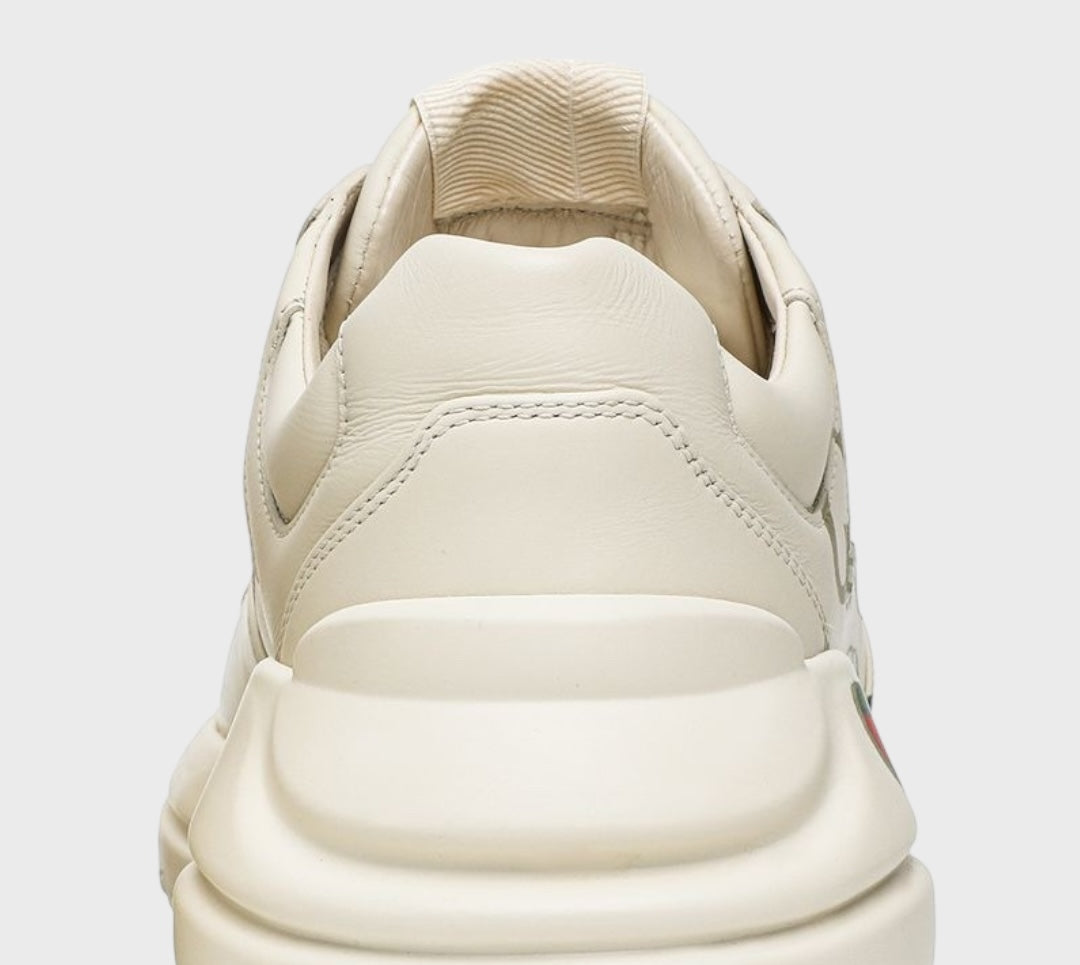 Gucci Ivory Rhyton Logo sneakers size 36.5