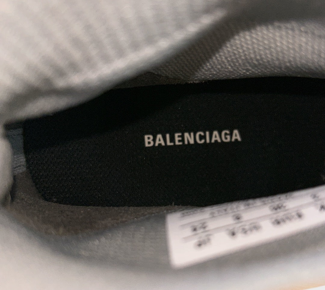 Balenciaga Womens Speed Clear Sole Trainer Grey Size 36