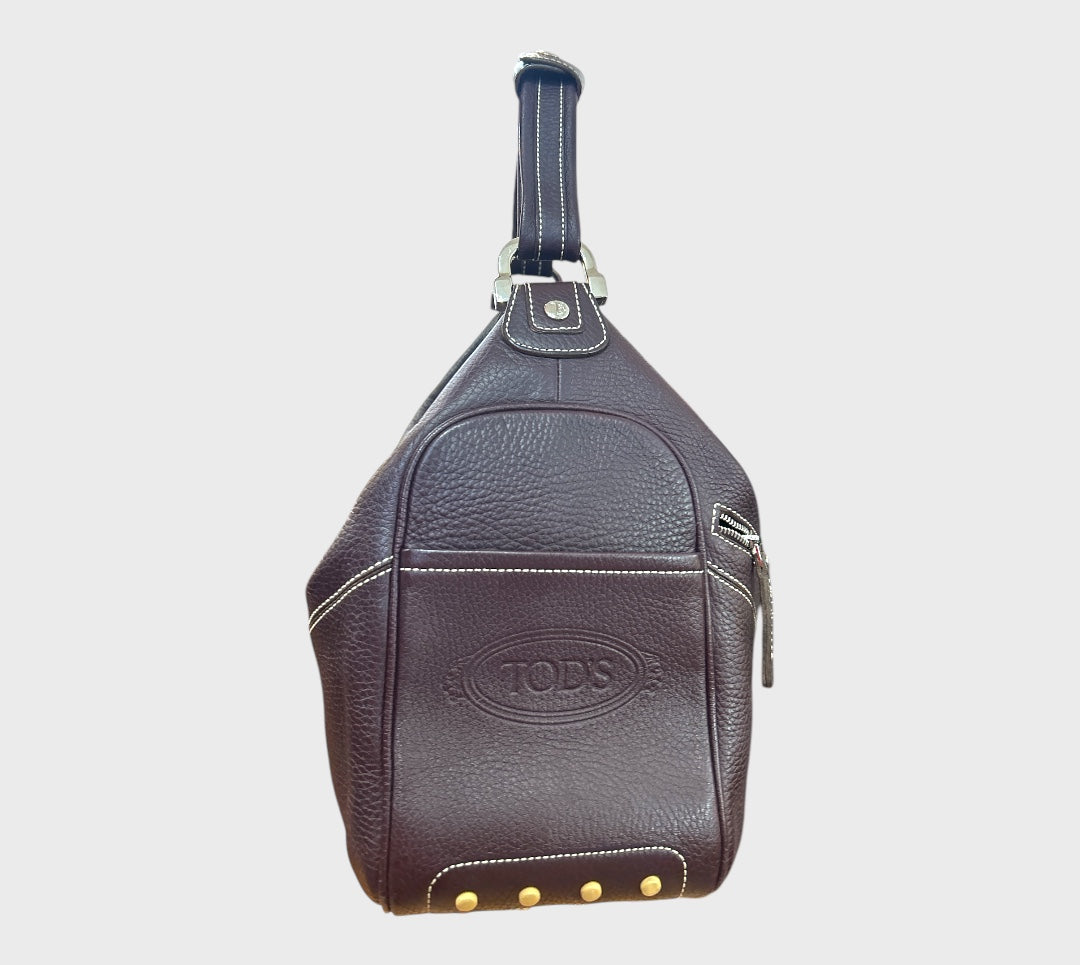 Tods Shoulder Leather Bag